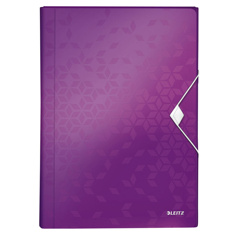 Leitz - Projektmappe WOW für A4 6 Fächer PP lila