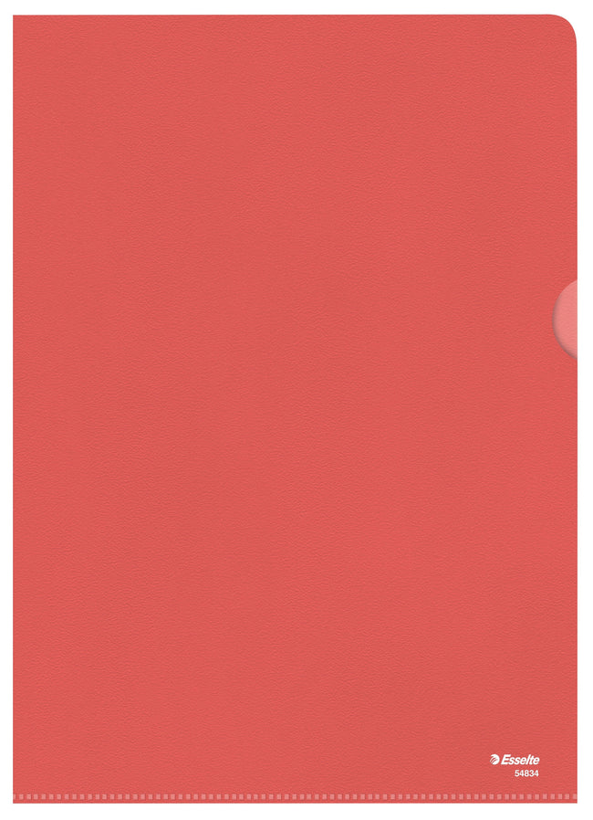 Esselte - Einsteckmappe L-Modell Standard A4 0,11mm PP rot 100 Stück