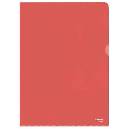 Esselte - Einsteckmappe L-Modell Standard A4 0,11mm PP rot 100 Stück