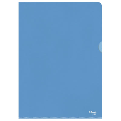 Esselte - Einsteckmappe L-Modell Standard A4 0,11mm PP blau 100 Stück