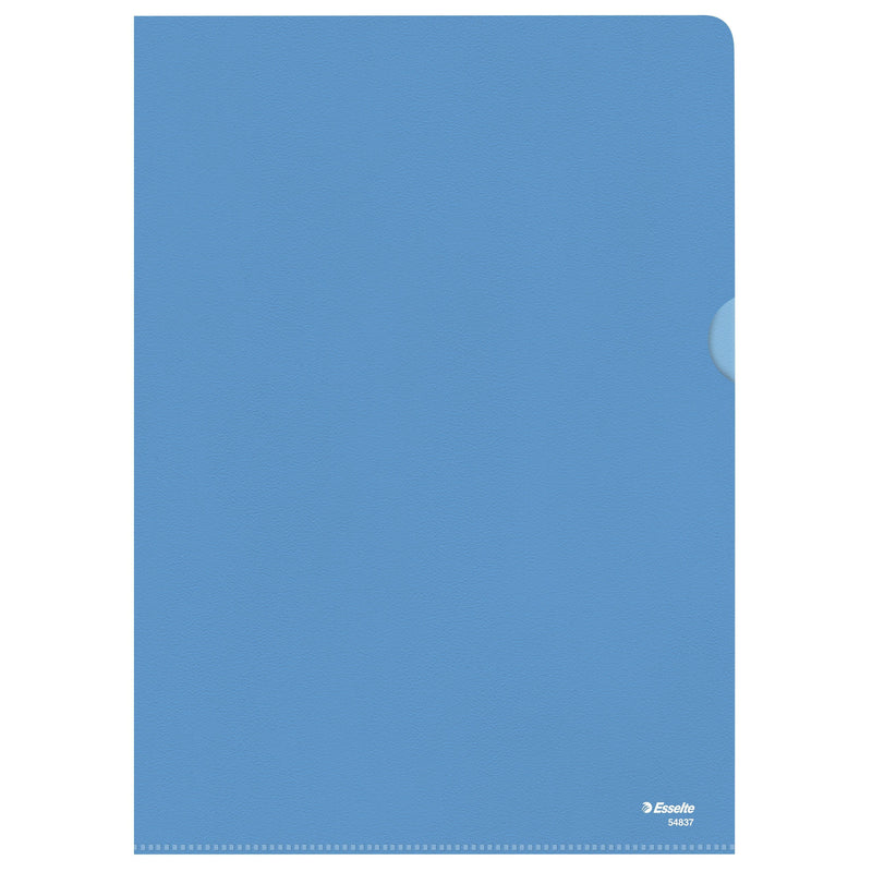 Esselte - Einsteckmappe L-Modell Standard A4 0,11mm PP blau 100 Stück