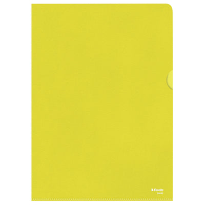 Esselte - Einsteckmappe L-Modell Standard A4 0,11mm PP gelb 100 Stück