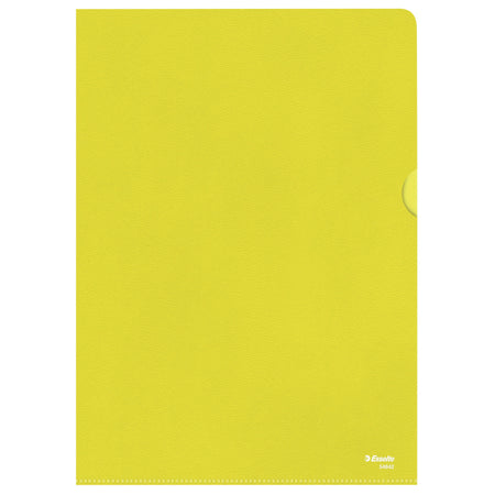 Esselte - Einsteckmappe L-Modell Standard A4 0,11mm PP gelb 100 Stück