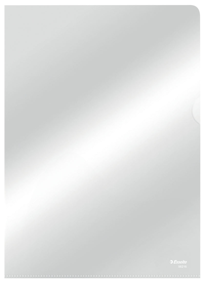 Esselte - Einsteckmappe L-Modell Standard Kopierschutz 0,11mm PP A4 transparent 10 Stück