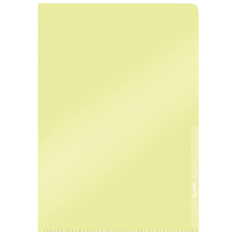 Leitz - Einsteckmappe L-Modell kopiersicher 0,15mm PVC A4 gelb 100 Stück