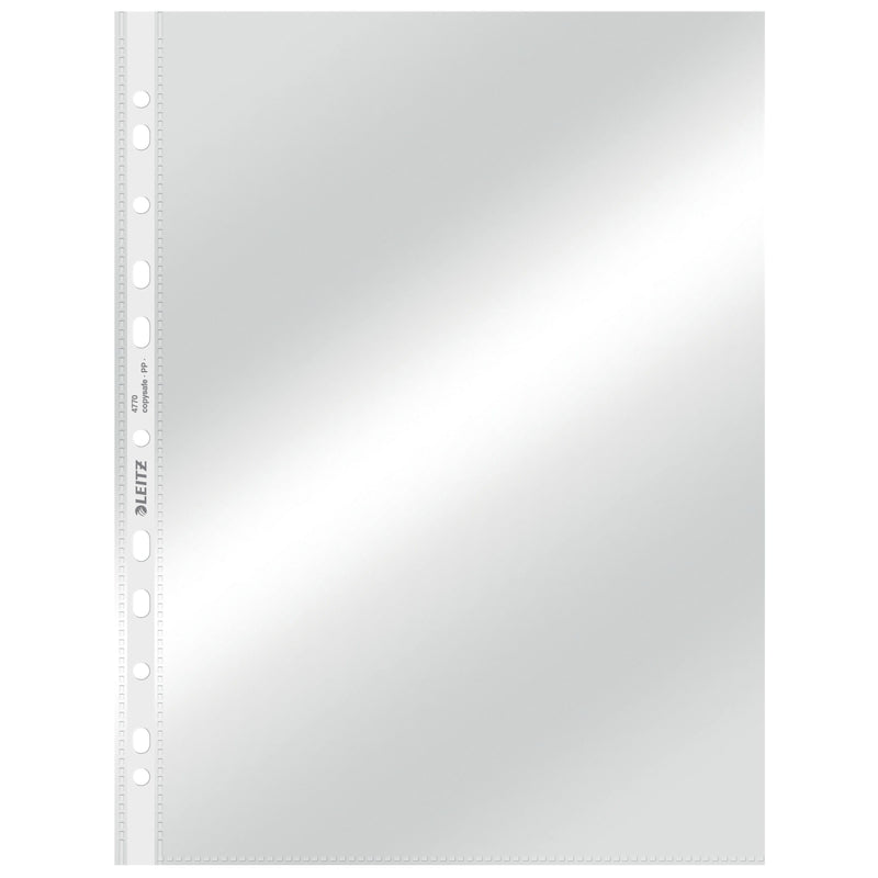 Leitz - Ausstellungstasche Standard-Kopierschutz 0,08 mm PP A4 transparent 100 Stück