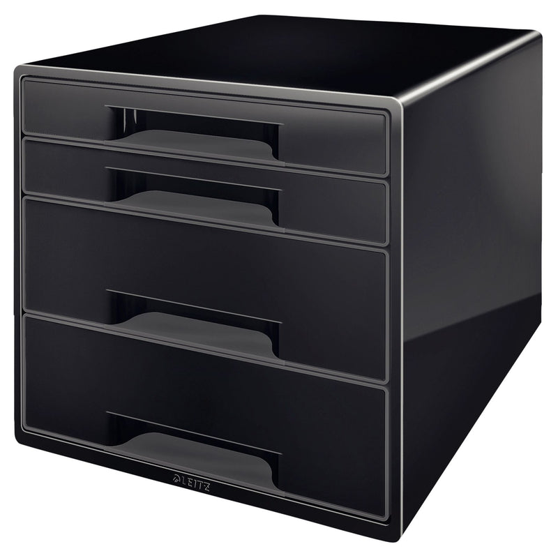 Leitz - Schubladenelement WOW CUBE A4 maxi 4 Schubladen schwarz