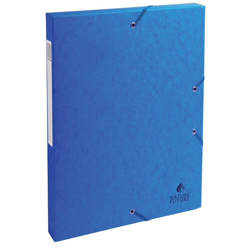 Exacompta - Elastobox Exabox blau, Rückseite 2,5 cm