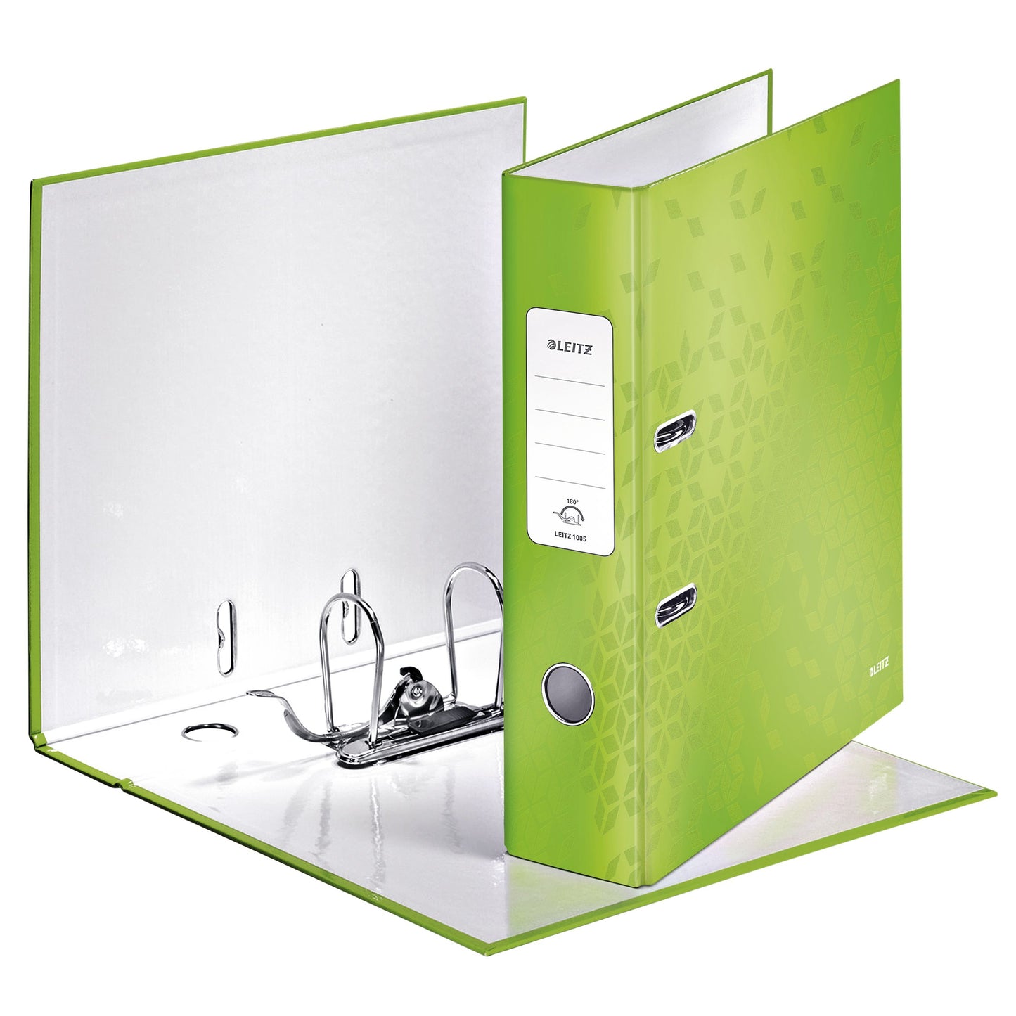 Leitz - Ordner Wow 180° laminiert 80mm A4 grün