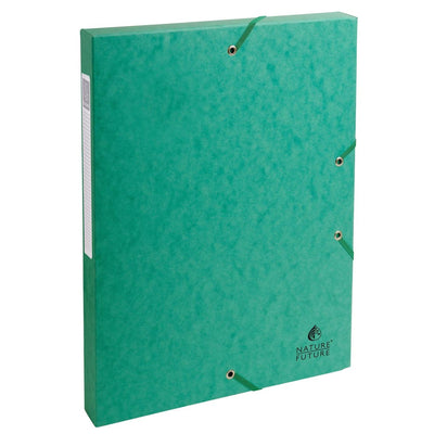 Exacompta - Elastobox Exabox grün, Rückseite 2,5 cm