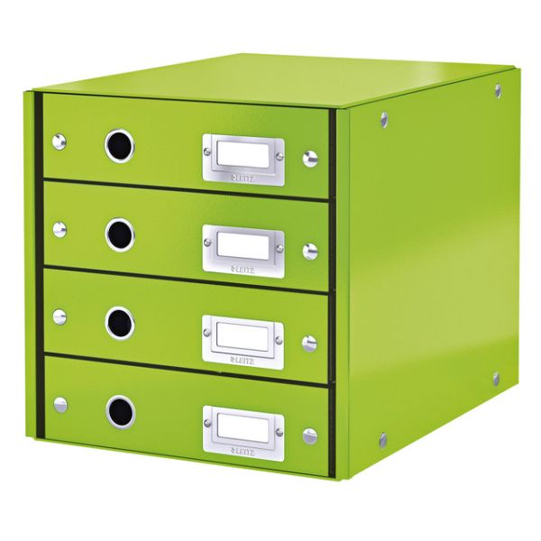 Leitz - Schubladenbox WOW Click Store 4 Schubladen grün