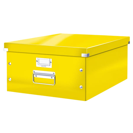 Leitz - Aufbewahrungsbox Click Store WOW groß 369x200x482mm gelb | 6 Stück