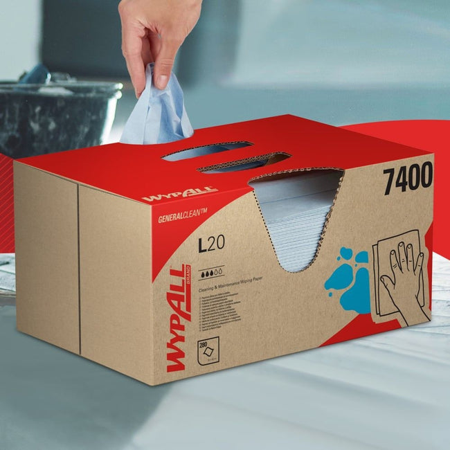 WypAll -  Poetsdoek l20 generalclean 420x330mm blauw