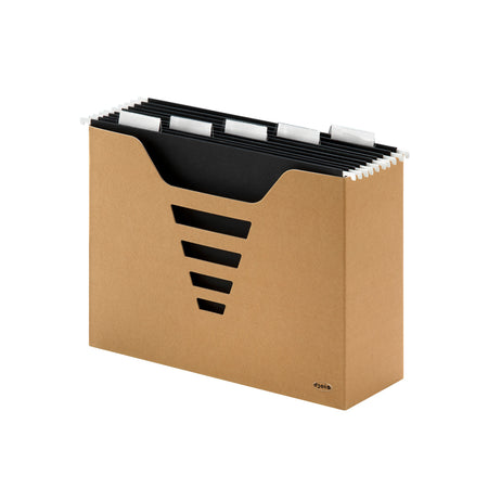 Djois - Hängeregisterbox Kraft Line A4 + 5 Hängeregister | 3 Stück
