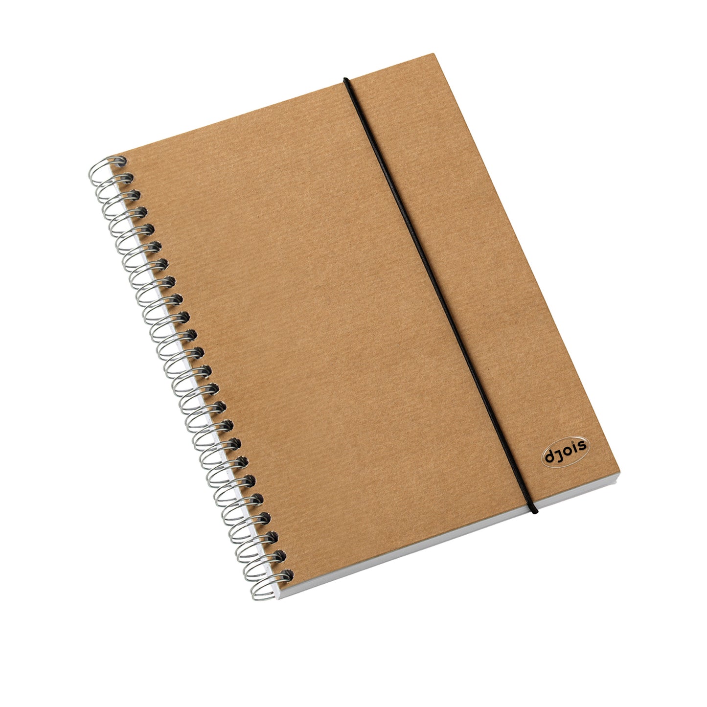 Djois - Notizbuch Kraft Line A5 140 Seiten Spirallinie | 2 Stk