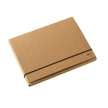 Quantore - Elastobox Kraft Line A4 3 Klappen braun