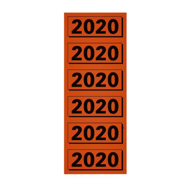 Back -Etikett Elba 2020 57x25mm rot