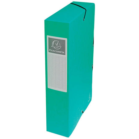 Exacompta - Elastobox Exabox grün, Rückseite 6 cm