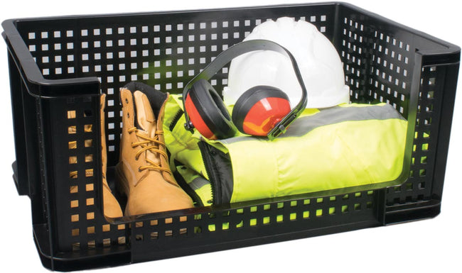Really Useful Box -  Box opbergmand 64 liter, zwart (afbeelding 2)