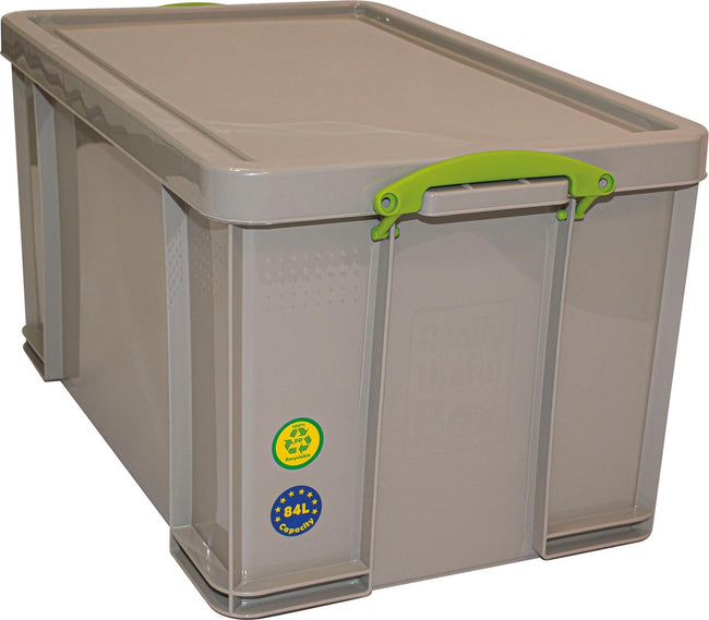 Really Useful Box -  Box opbergdoos 84 liter, gerecycleerd, grijs