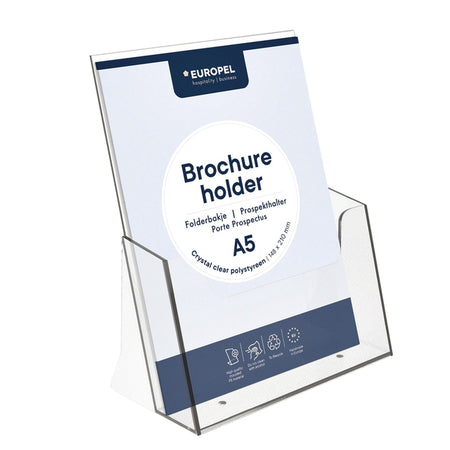 Europel - Prospekthalter Peel A5 transparent