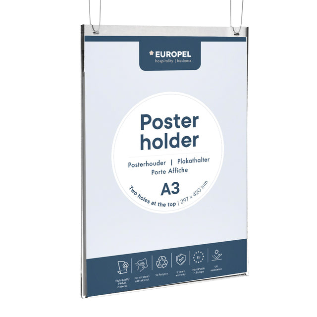 Europel - Plakathalter für A3-Stand-Acryl
