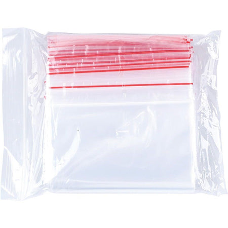 OFFICE-Produkte - Haftverschlussbeutel, transparent, Packung à 100 Stück, 120 x 180 mm