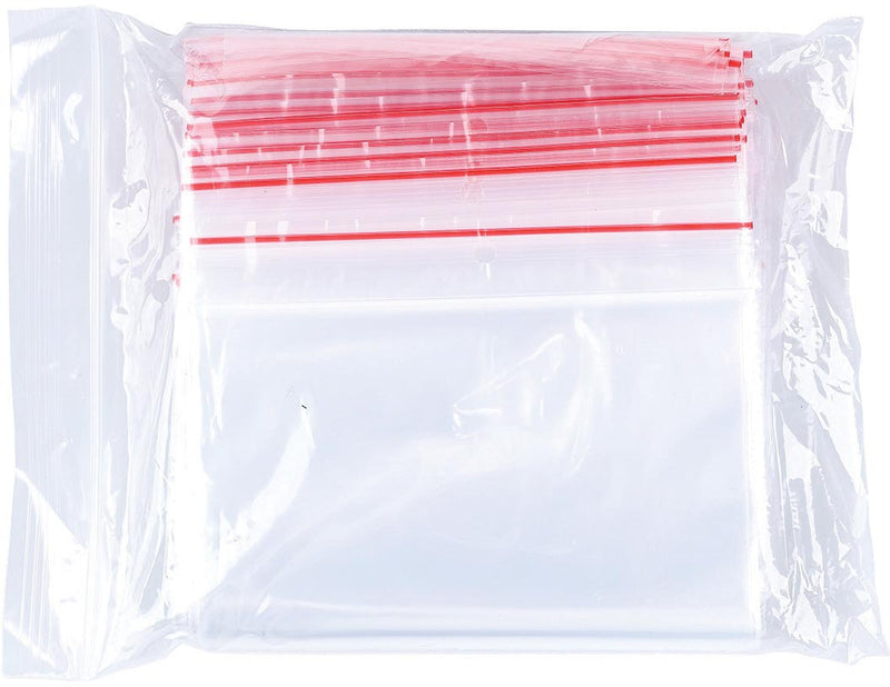 OFFICE-Produkte - Haftverschlussbeutel, transparent, Packung à 100 Stück, 120 x 180 mm