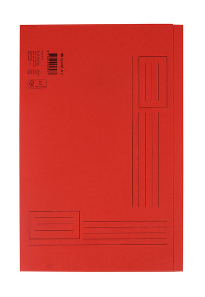Quantore - Faltmappe Folio unebene Seite 250gr rot