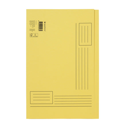 Quantore - Faltmappe Folio mit unebener Seite 250gr gelb