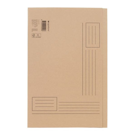 Quantore - Faltmappe Folio unebene Seite 250gr beige