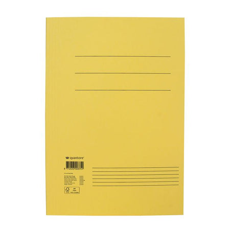 Quantore - Aktenordner Folio 300gr gelb | 50 Stück