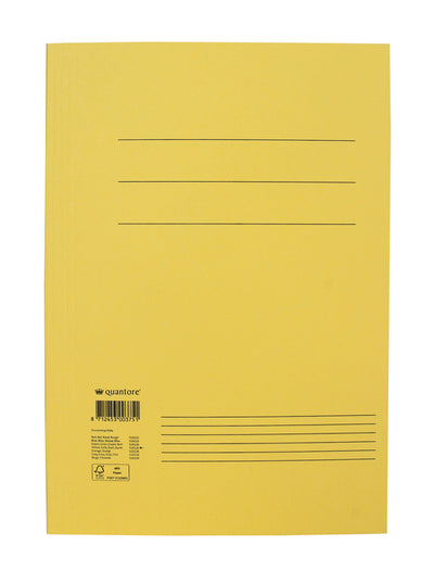 Quantore - Aktenordner Folio 300gr gelb | 50 Stück