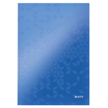 Leitz - Notizbuch WOW A4 160 Seiten 90gr Strich blau | 6 Stück