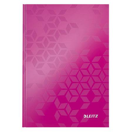 Leitz - Notizbuch WOW A5 160 Seiten 90gr Strich rosa | 6 Stück