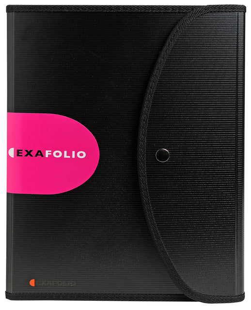 Exacompta - Sortiermappe Exactive Exacfolio A4 6 Fächer PP schwarz | 5 Stück