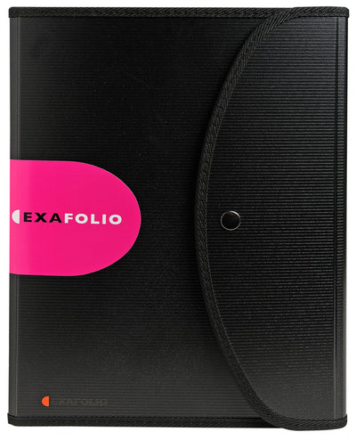 Exacompta - Sortiermappe Exactive Exacfolio A4 6 Fächer PP schwarz | 5 Stück