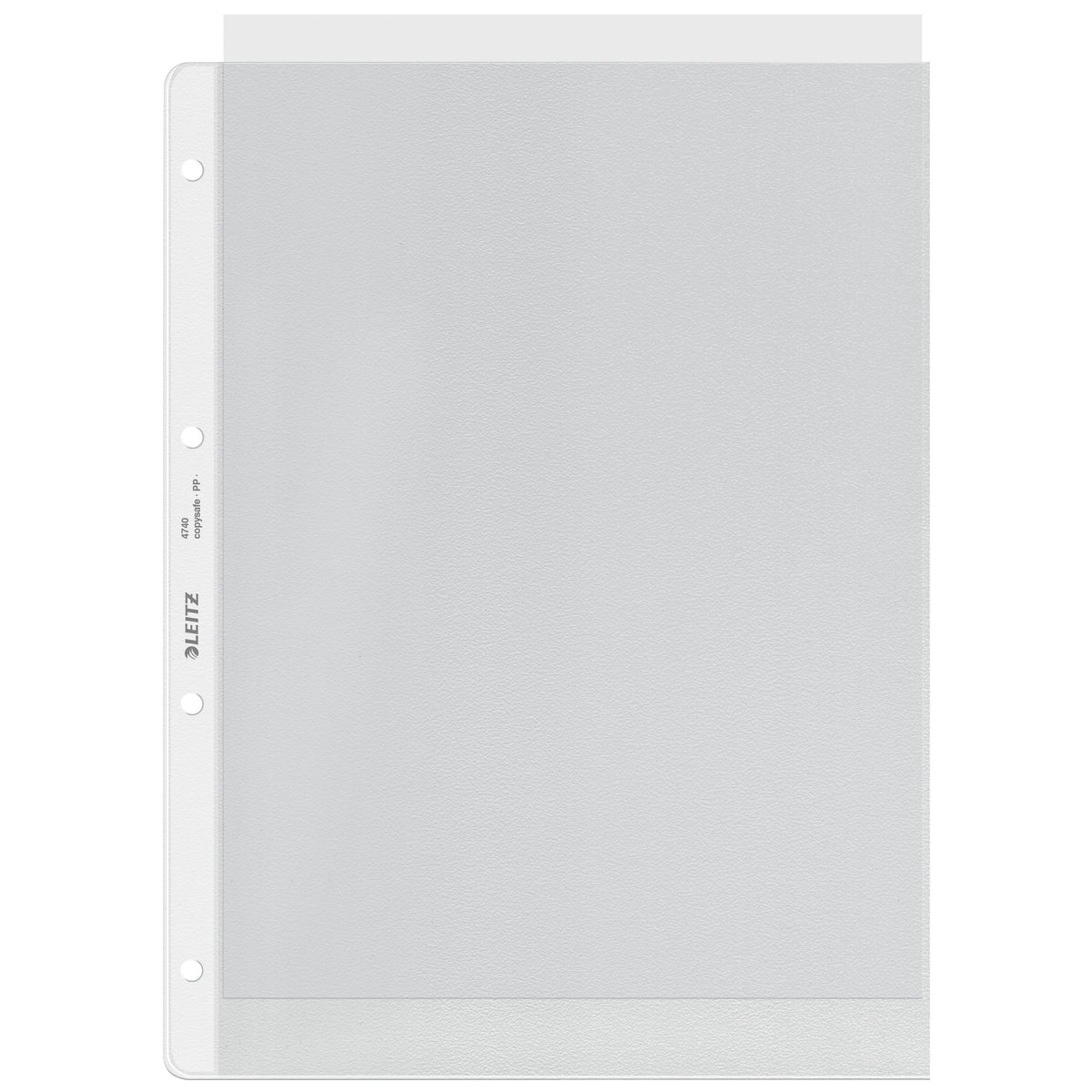 Leitz - Sichttaschen-Kopierschutz 0,12 mm 4-Loch PP A4 transparent 100 Stück