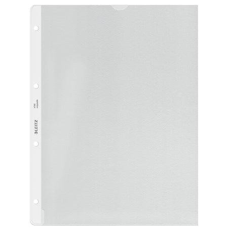 Leitz - Präsentationstasche mit Aussparung, kopiersicher, 0,13 mm PP, A4, transparent, 100 Stück