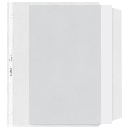 Leitz - Präsentationstasche mit Klappe, kopiersicher, 0,13 mm, PP, A4, transparent, 50 Stück