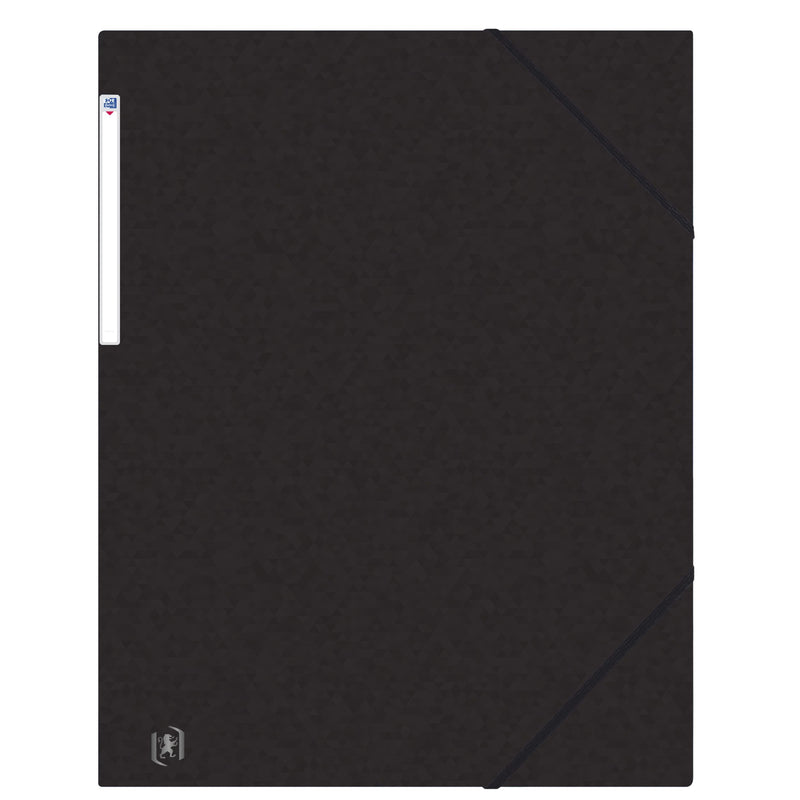 Oxford - Elastomap Top File+ A3 3 Klappen 390gr schwarz | 10 Stück