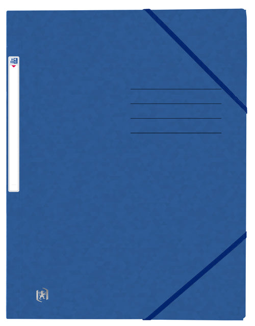 Elastomap Oxford Top -Datei+ A4 3 Ventile 390gr Blau
