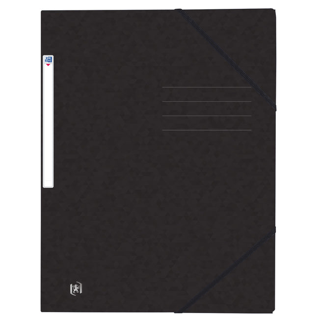 Oxford - Elastomap Top File+ A4 3 Klappen 390gr schwarz
