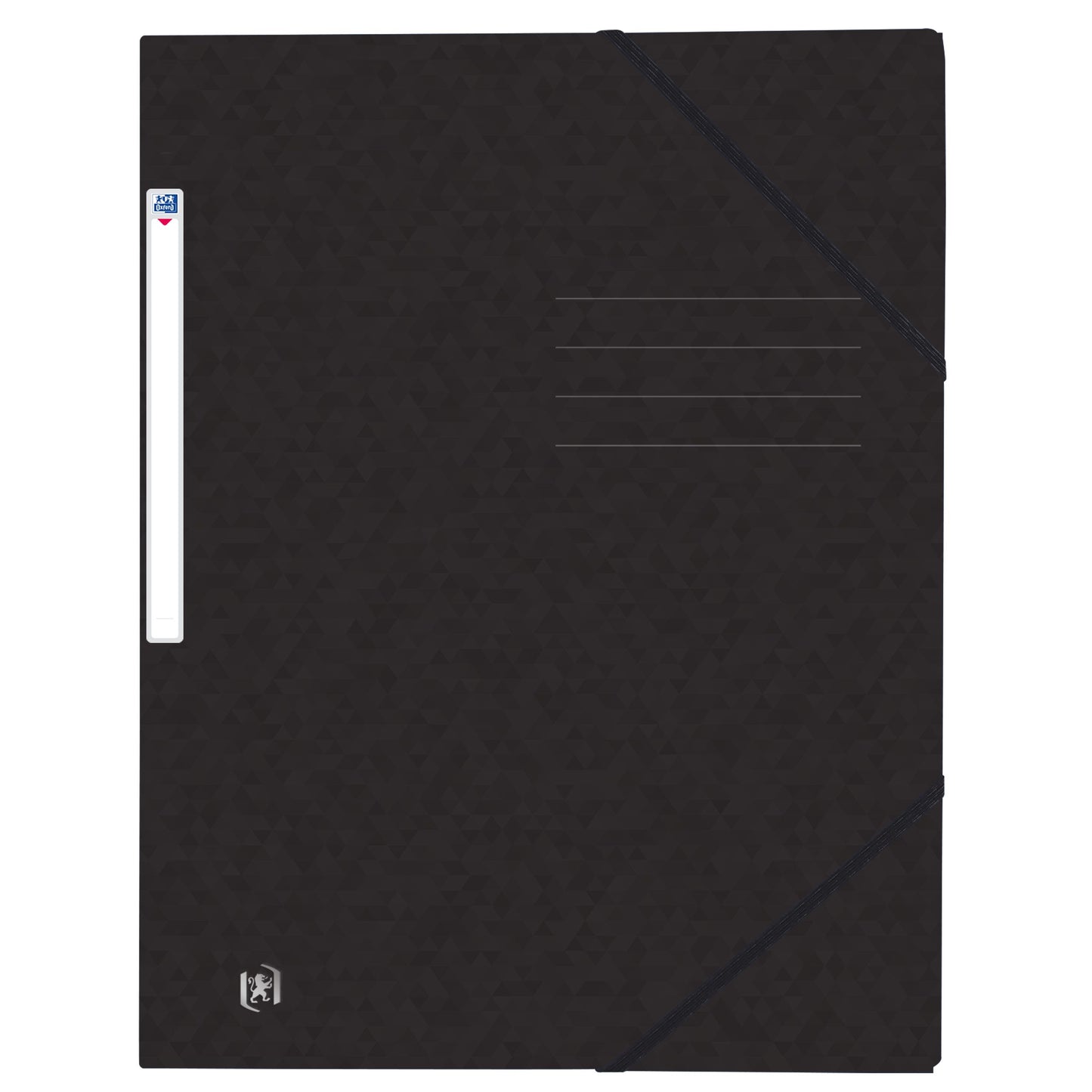 Oxford - Elastomap Top File+ A4 3 Klappen 390gr schwarz | 10 Stück