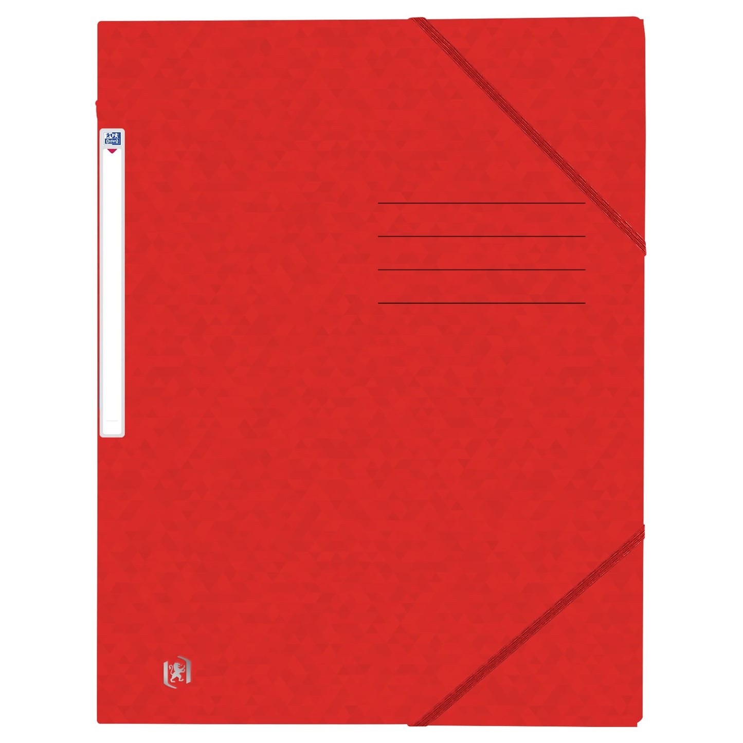 Oxford - Elastomap Top File+ A4 3 Klappen 390gr rot | 10 Stück