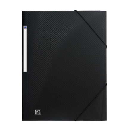 Elba - Elasto-Ordner OXFORD Urban A4 PP blickdicht schwarz