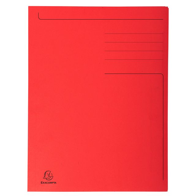 Exacompta - Aktenordner Forever A4 3 Klappen 280gr rot