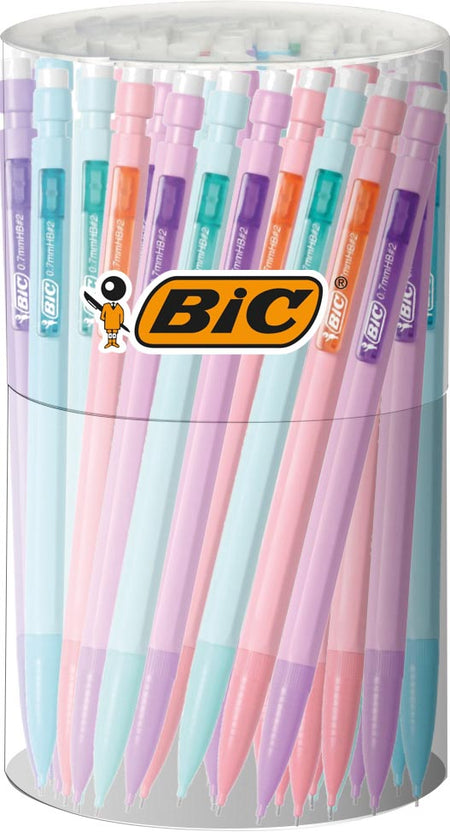 Bic - Matic Pastell-Druckbleistift, Tubo à 60 Stück, sortiert