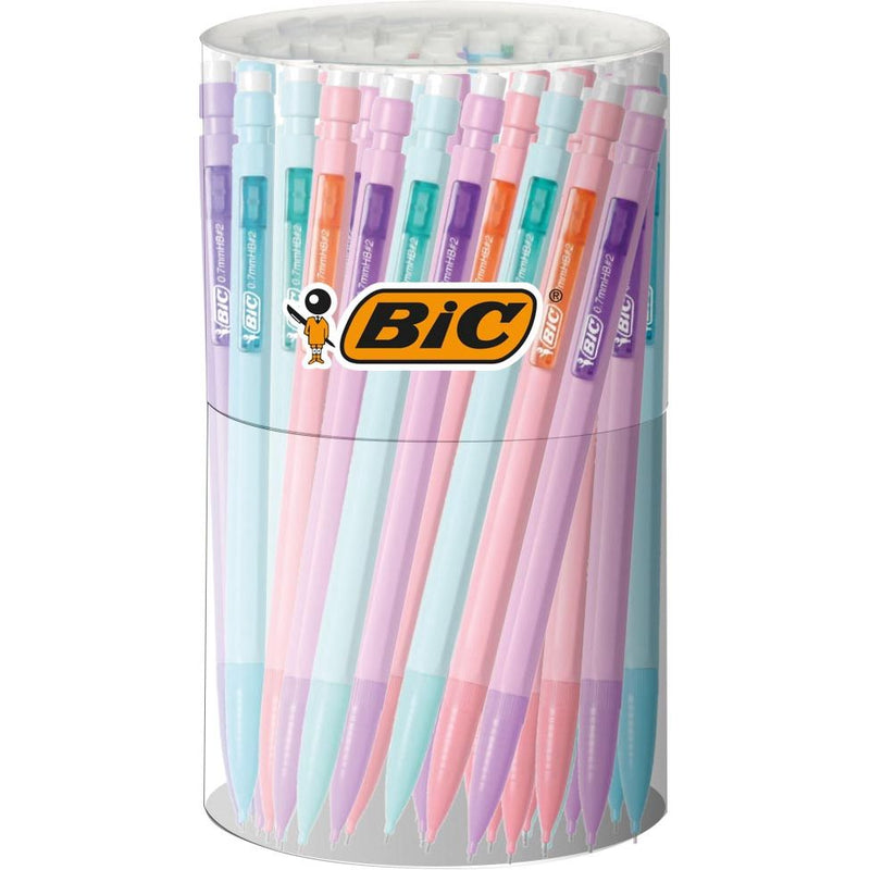 Bic - Matic Pastell-Druckbleistift, Tubo à 60 Stück, sortiert