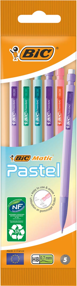 Bic – Matic Druckbleistift zum Zählen, Blister mit 5 Stück
